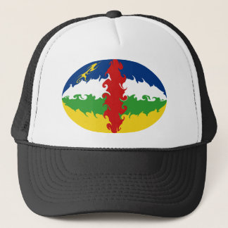 Centrafrique Gnarly Flaggen-Hut Truckerkappe