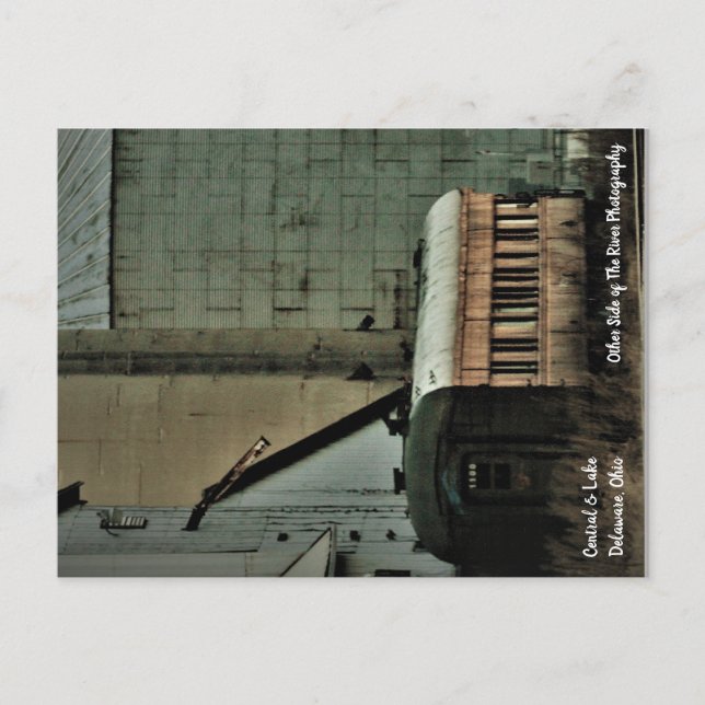 Central and Lake Tracks Delaware, Ohio Postkarte (Vorderseite)