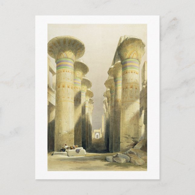 Central Avenue of the Great Hall of Columns, Karna Postkarte (Vorderseite)