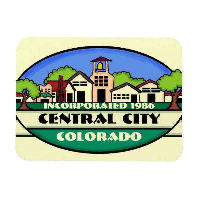 Central City Colorado Kleinstadt Andenken Magnet (Horizontal)