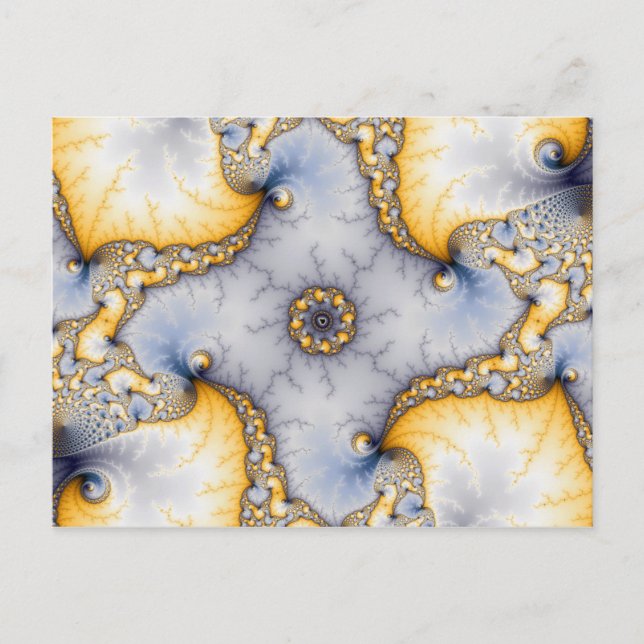 Central - Fraktal Art Postkarte (Vorderseite)