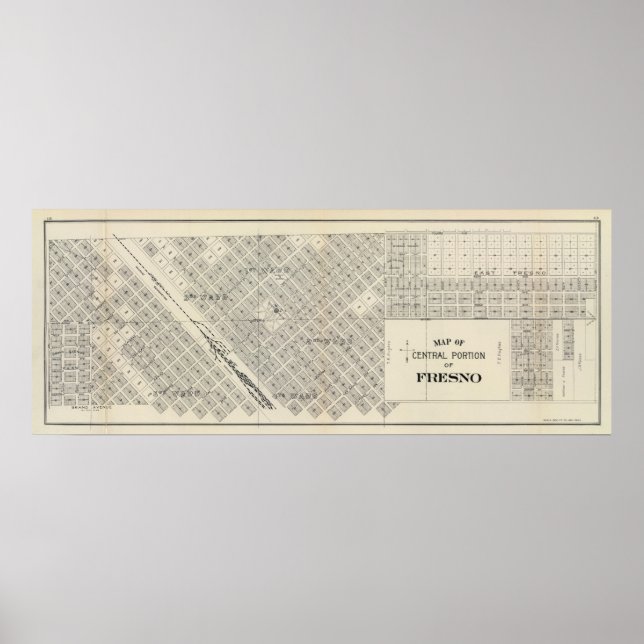 Central Fresno, California Poster (Vorne)