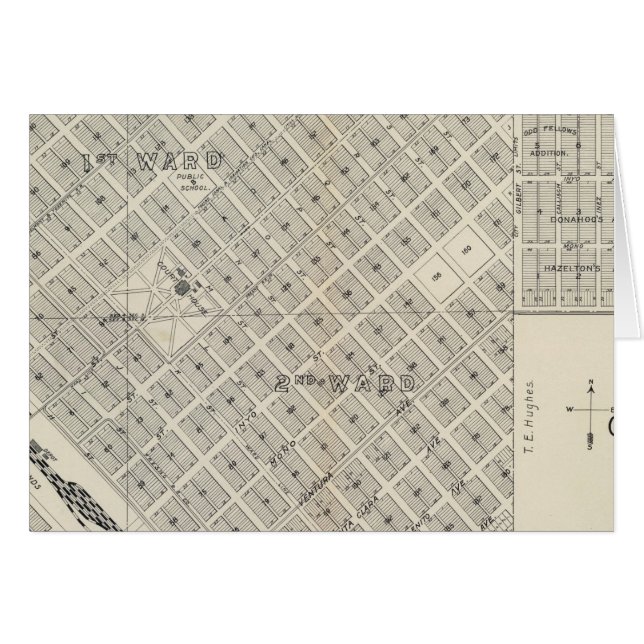 Central Fresno, Californie (Devant horizontal)