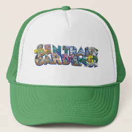 Central Gardens Mural Trucker Hat Truckerkappe