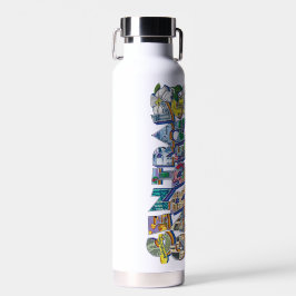 Central Gardens Mural Water Flasche