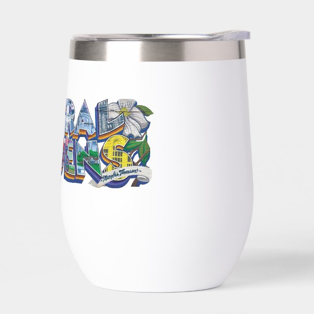 Central Gardens Mural Wine Tumbler (Links)