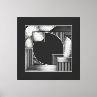 Central Orbit Structure Leinwanddruck