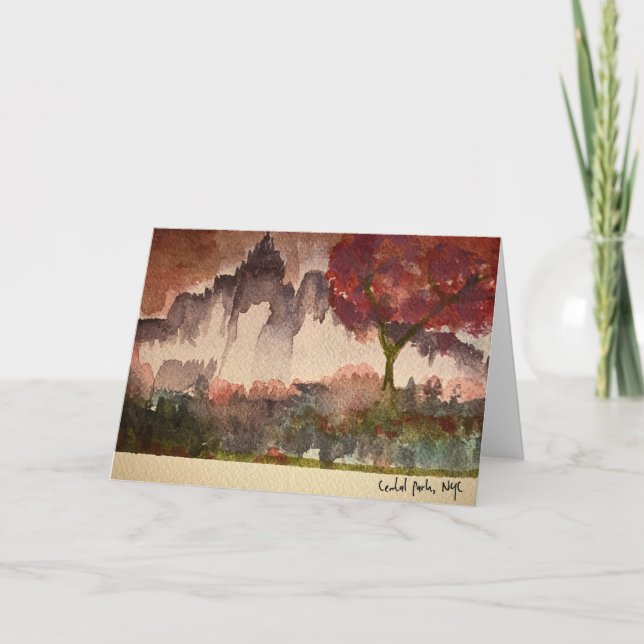 Central Park, carte de voeux NYC (Devant)