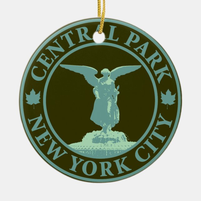 Central Park-Engel Keramikornament (Vorne)