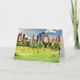 "Central Park" Gemälde von Willowcatdesigns Karte