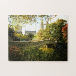 Central Park-Herbst-Puzzlespiel - Bogen-Brücke