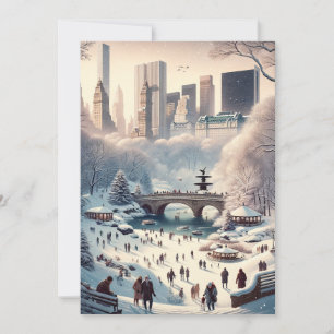 Central Park im Schnee: New York Weihnachten