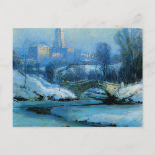 Central Park im Winter Postkarte