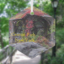 Central Park in New York Ornament Aus Glas
