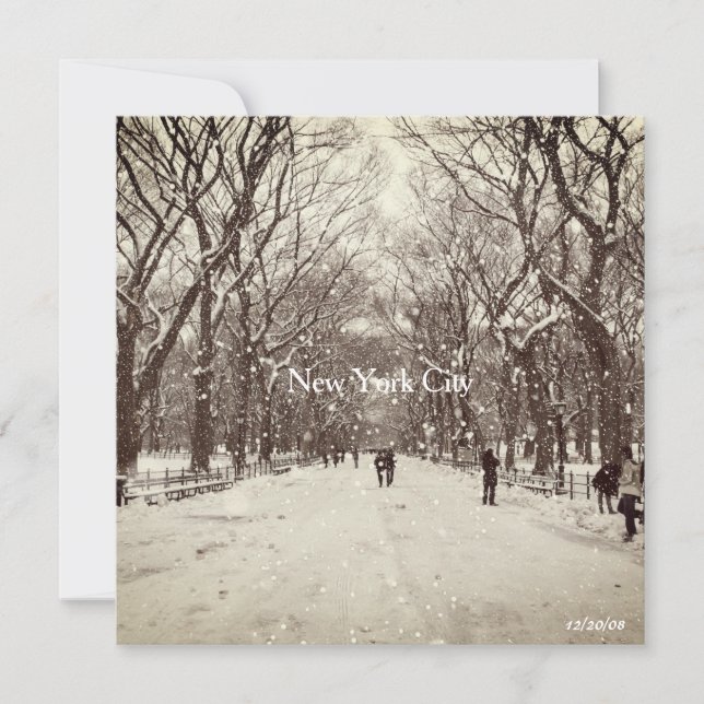 Central Park Magnetkarte Dankeskarte (Vorderseite)