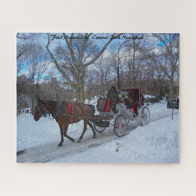 Central Park New York.Christmas Greetings Jigsaw P (Horizontal)