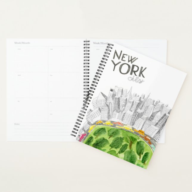 Central Park & New York City Collage (Devant avec enveloppe)