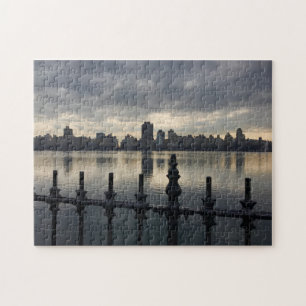 Central Park New York City Reservoir Sunrise Foto