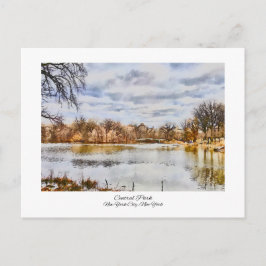 Central Park New York City Wasserfarbenmalerei Postkarte