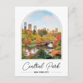 Central Park New York Foto Postcard Postkarte