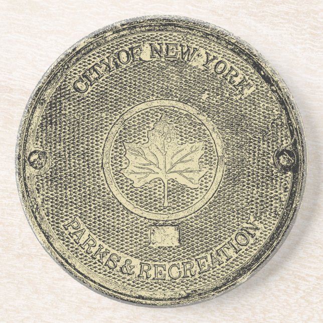 Central Park NYC Sandstein Untersetzer (Vorne)