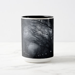 Central Park-Reihe der Bäume Zweifarbige Tasse