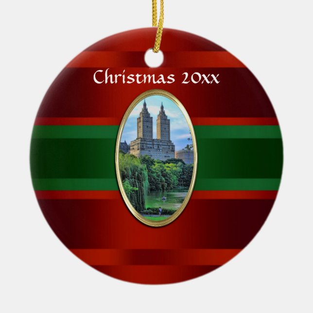Central Park San Remo Xmas #3 Keramik Ornament (Vorne)