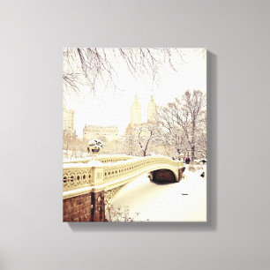 Central Park-Schnee - Winter New York Leinwanddruck