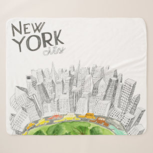 Central Park u. New- York Citycollage Sherpadecke