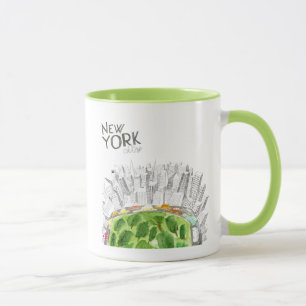 Central Park u. New- York Citycollage Tasse