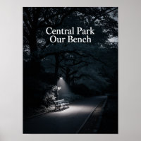 Central Park Unsere Bank Nachtfotografie