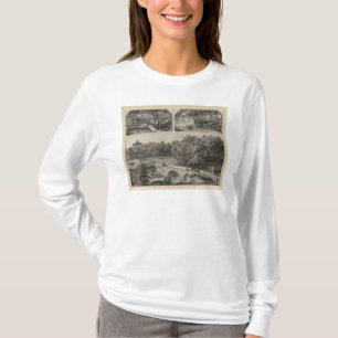 Central Park von Hauptst.-Brücke, Marion, Kansas T-Shirt