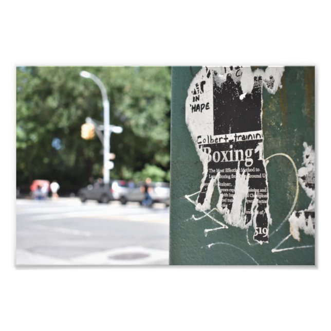Central Park West NYC Boxing Flyer Fotografie (Vorne)