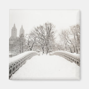 Central Park-Winter Romance - Bogen-Brücke Magnet