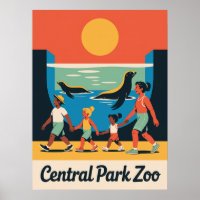 Central Park Zoo Manhattan Family Robben-Ausstellu