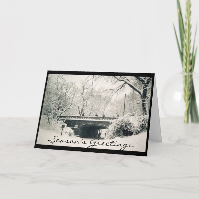 Central- Parkfeiertagsgrüße Feiertagskarte (Vorderseite)