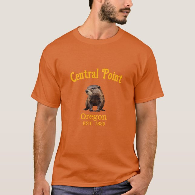 Central Point Oregon Beaver T-Shirt (Vorderseite)