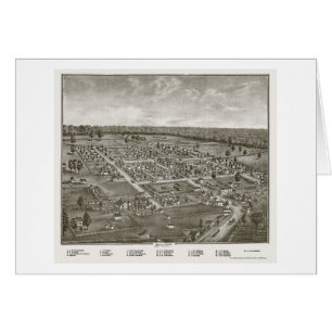 Centre de belle, carte panoramique de l'OH - 1874
