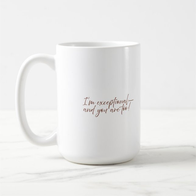 Centre de l'exceptionnalisme humain Mug (Gauche)