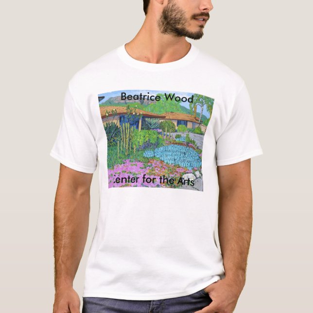 Centre en bois de Béatrice pour le T-shirt d'arts (Devant)
