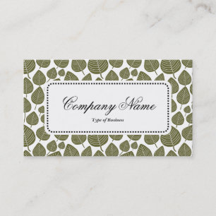 Centre Étiquette v5 - Motif feuille 02 - Olive pro