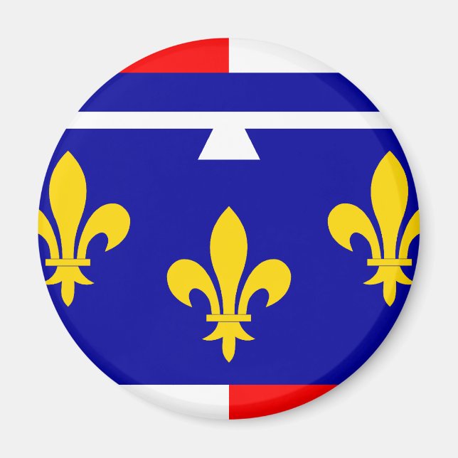 Centre, Frankreich flagge Magnet (Vorne)
