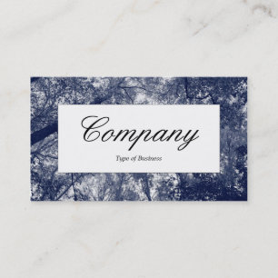 Centre Label - Blauer Herbst Visitenkarte