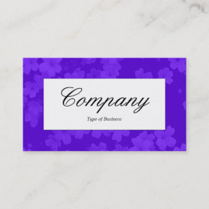 Centre Label - Blume Tex - Violet Blue (6600FF) Visitenkarte
