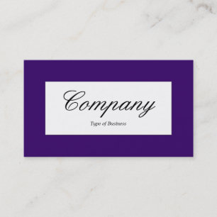 Centre Label - Dark Violet (330066) Visitenkarte
