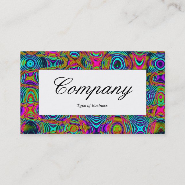 Centre Label - Fraktal Abstrakt 19111a Visitenkarte (Vorderseite)