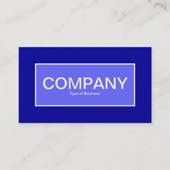 Centre Label II - Electric Blue mit Blue 000099 Visitenkarte (Vorderseite)