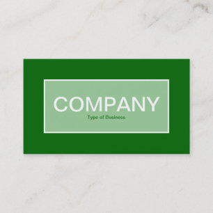 Centre Label II - Faded Green mit Green 006600 Visitenkarte