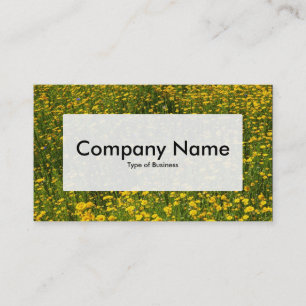 Centre Label v3 - Bed of Yellow Daisies Visitenkarte