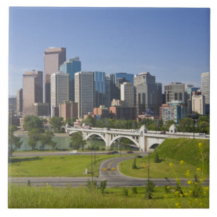 Centre St Bridge and Downtown Calgary, Alberta, Fliese